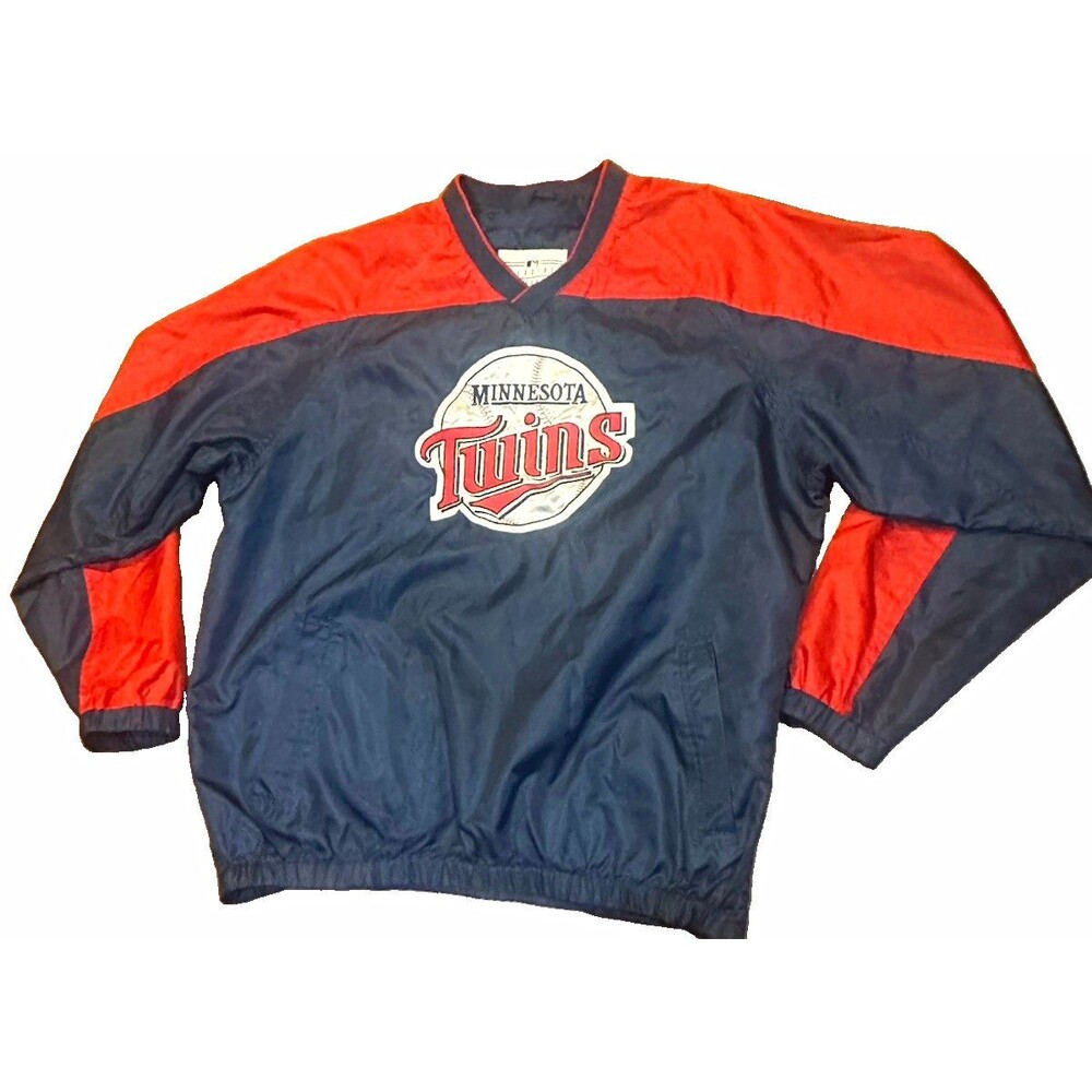 Vintage Minnesota Twins Gene Autry Windbreaker Pullover Jacket Mens L MLB USA